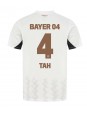 Billige Bayer Leverkusen Jonathan Tah #4 Bortedrakt 2024-25 Kortermet